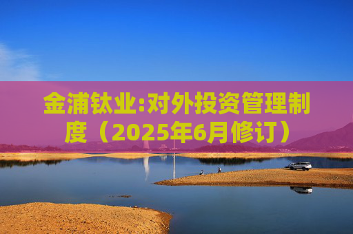 金浦钛业:对外投资管理制度（2025年6月修订）
