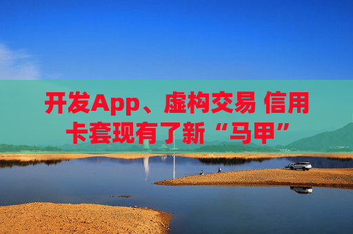 开发App、虚构交易 信用卡套现有了新“马甲”  第1张