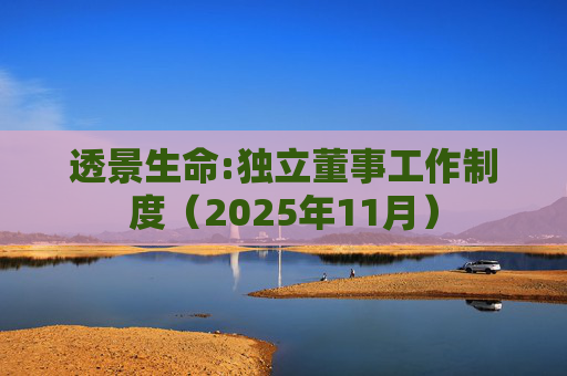 透景生命:独立董事工作制度（2025年11月）