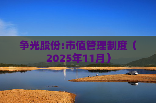 争光股份:市值管理制度（2025年11月）