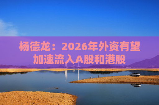 杨德龙：2026年外资有望加速流入A股和港股  第1张