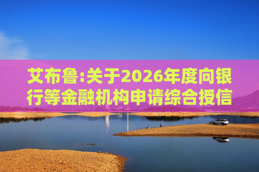 艾布鲁:关于2026年度向银行等金融机构申请综合授信额度及担保暨关联交易的公告