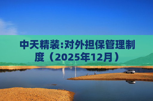 中天精装:对外担保管理制度（2025年12月）