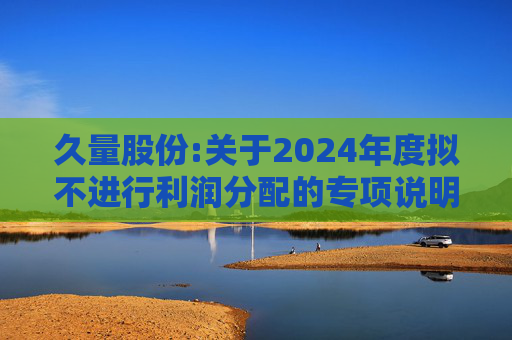 久量股份:关于2024年度拟不进行利润分配的专项说明