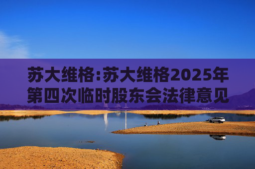 苏大维格:苏大维格2025年第四次临时股东会法律意见书