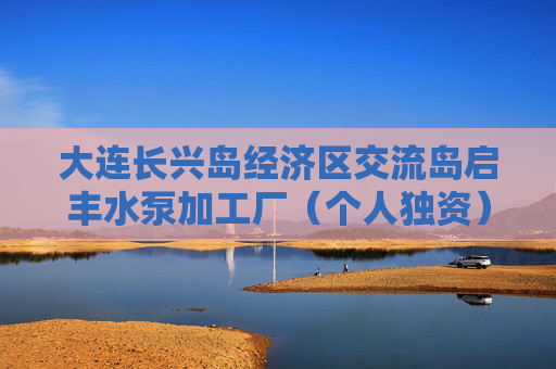 大连长兴岛经济区交流岛启丰水泵加工厂（个人独资）成立 注册资本100万人民币