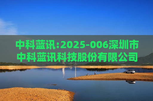 中科蓝讯:2025-006深圳市中科蓝讯科技股份有限公司投资者关系活动记录表  第1张