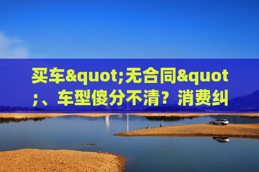 买车"无合同"、车型傻分不清？消费纠纷这样维权更有效