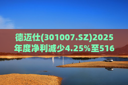 德迈仕(301007.SZ)2025年度净利减少4.25%至5168.45万元  拟10派0.7元