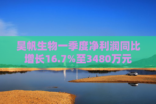 昊帆生物一季度净利润同比增长16.7%至3480万元