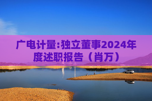 广电计量:独立董事2024年度述职报告(肖万)