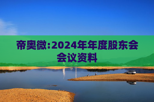 帝奥微:2024年年度股东会会议资料