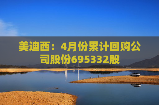 美迪西：4月份累计回购公司股份695332股