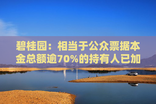 碧桂园：相当于公众票据本金总额逾70%的持有人已加入重组协议