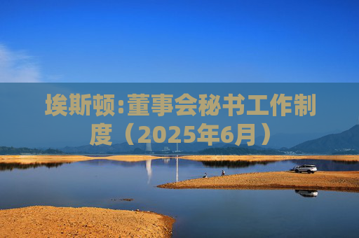 埃斯顿:董事会秘书工作制度（2025年6月）
